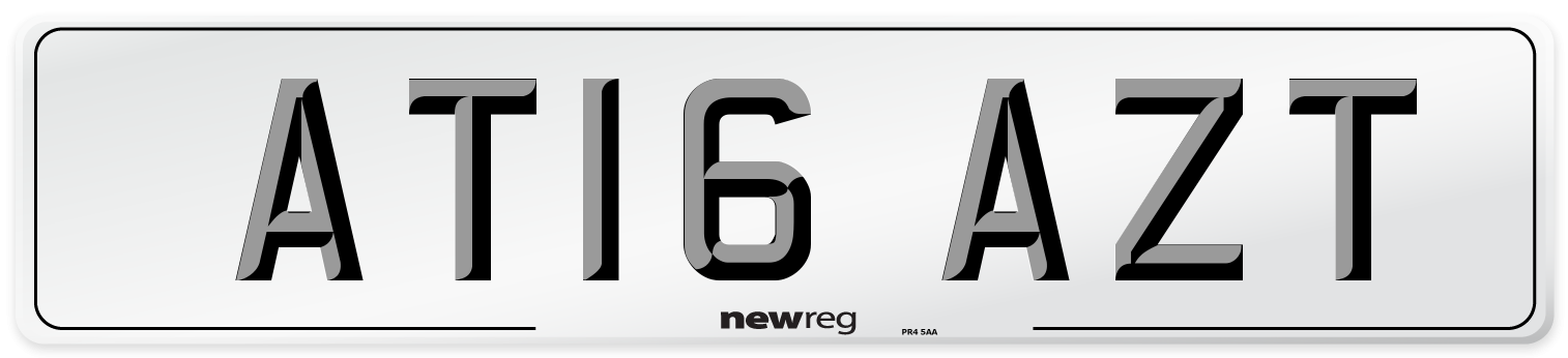 AT16 AZT Number Plate from New Reg